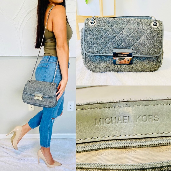 Michael Kors Sloan Quilted Wool Bag - Picture 1 of 15